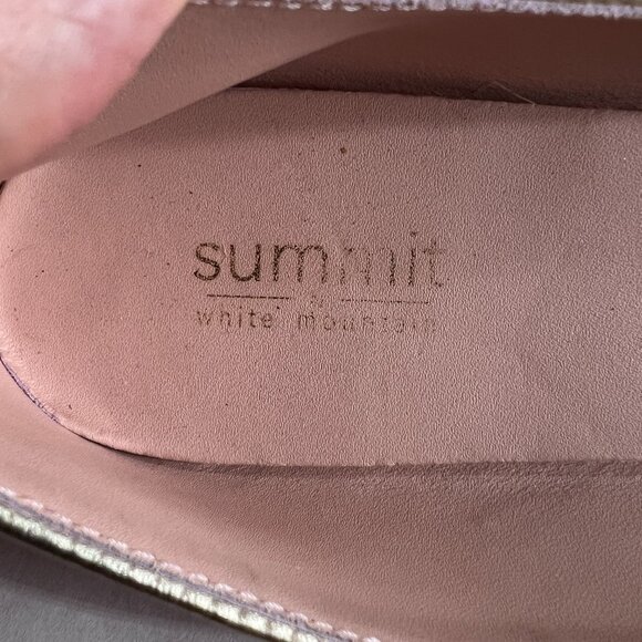 Summit White Mountain Pink Suede Leather Square Toe Flats Size 9 Made in Italy - Picture 7 of 9